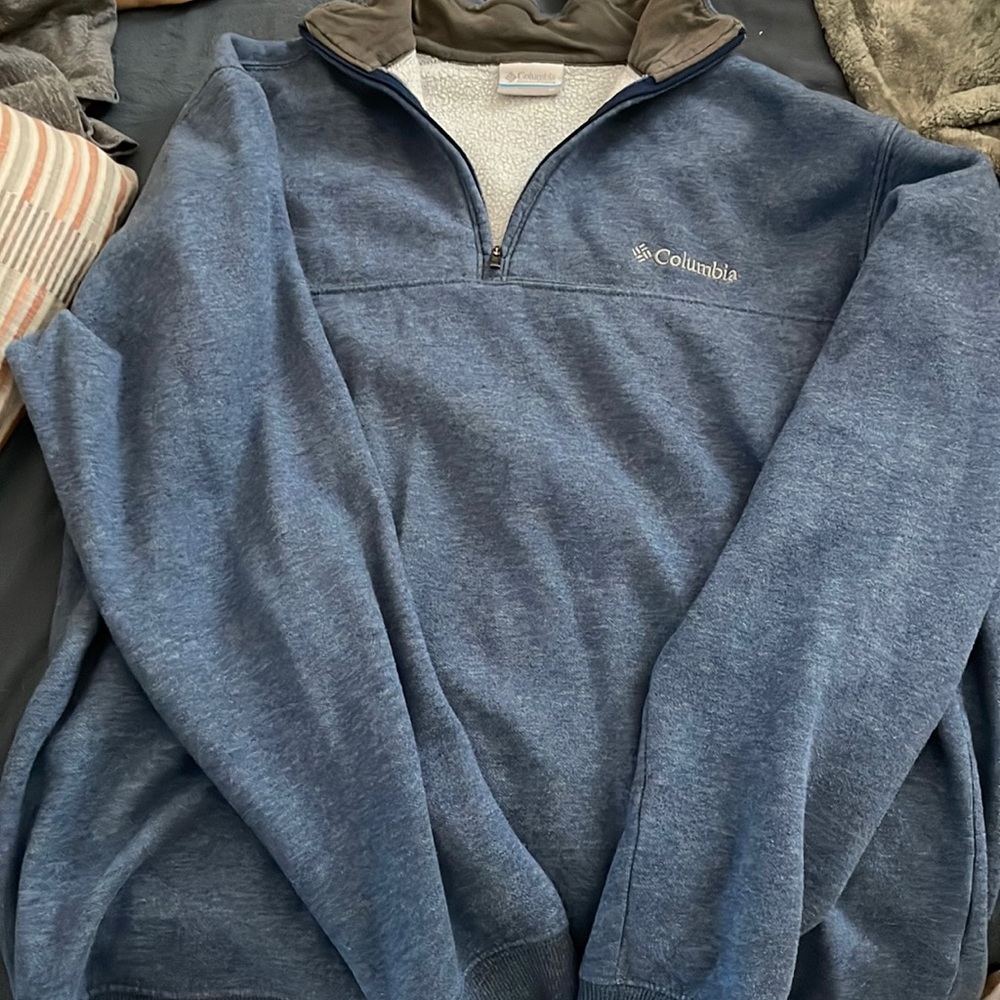 Mens quarter zip crewneck